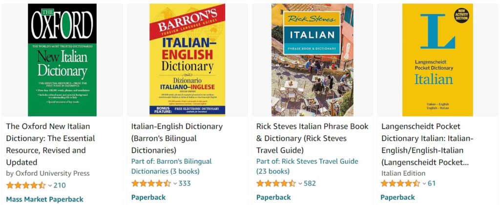English to Italian Dictionary